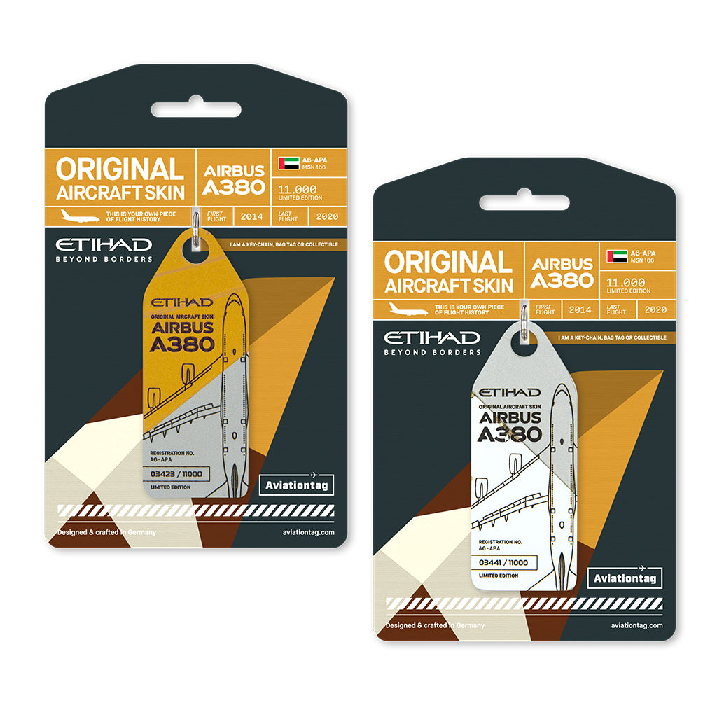 Etihad Airbus A380 - A6-APA Glare Random