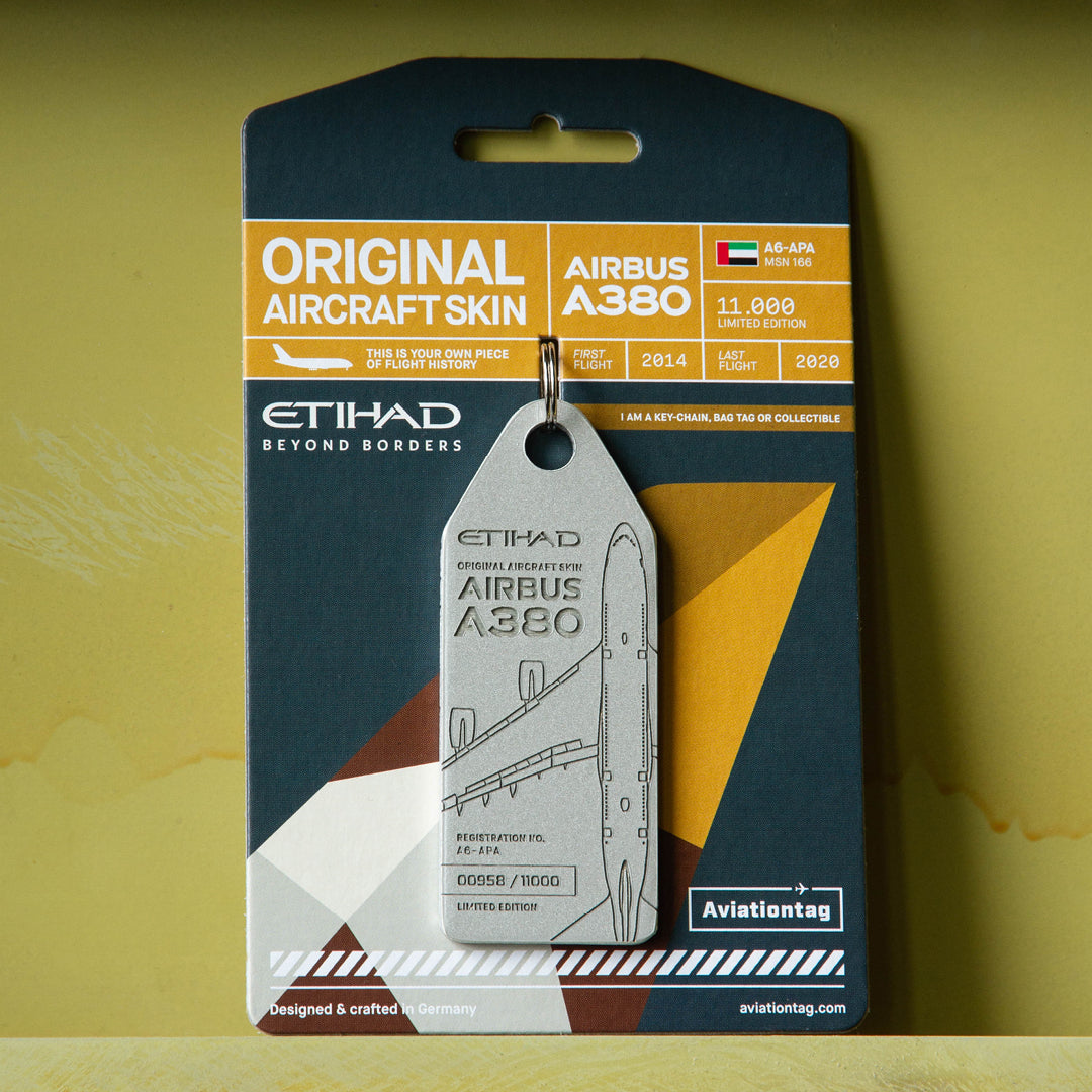 Aviationtag × Etihad: A6-APA Airbus A380 Aviation Tag