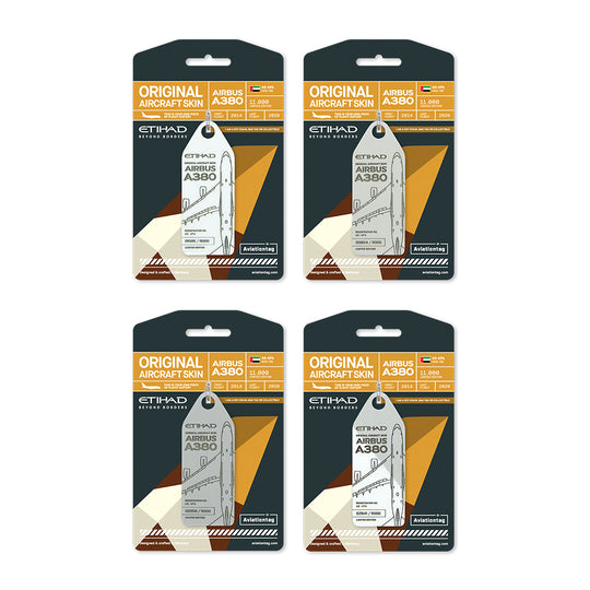 Aviationtag x Etihad Airbus A380 Plane Tag Edition A6-APA Collector Set