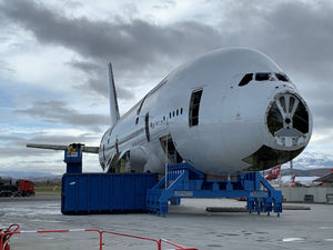 Der erste Airbus A380 Banner