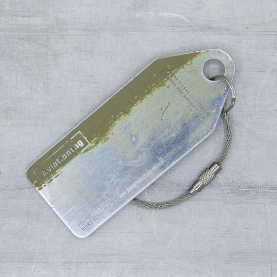 Conroy Skymonster CL44 Guppy Aviationtag Edition Silver - Aircraft tag Back side close up