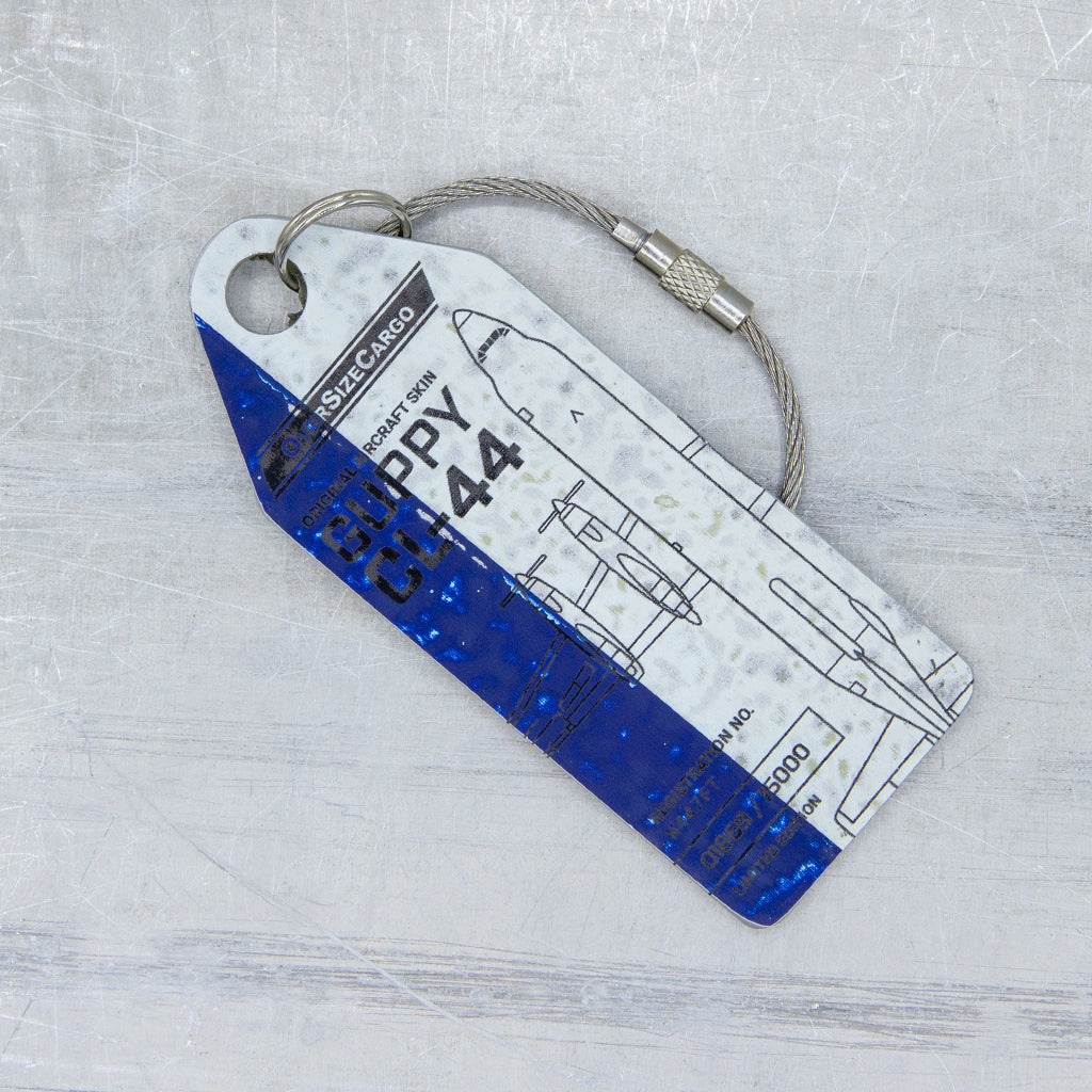 Aviationtag Conroy Skymonster Edition Two Toned Aircraft Tag White / Blue
