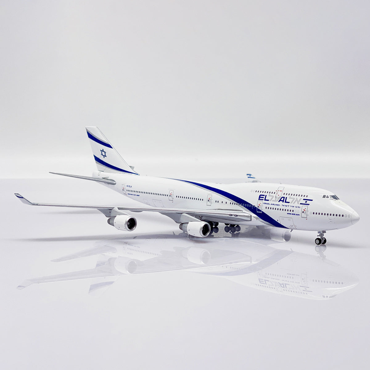 JC Wings X Aviationtag El Al Boeing 747 4X-ELA Bundle 1:400