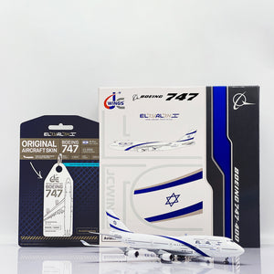 JC Wings X Aviationtag El Al Boeing 747 4X-ELA Bundle 1:400