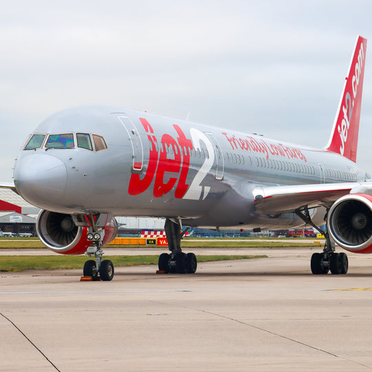 Former Jet2 plane Boeing 757 G-LSAI photographed on ground for last take off 