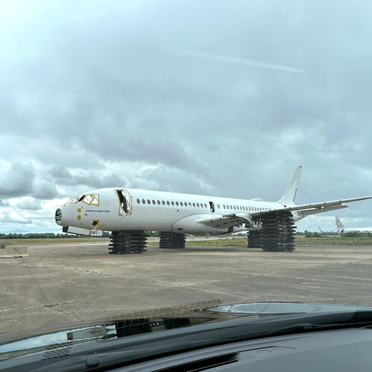 Aviationtag Airbus A220 SU-GFA Edition ex-Egypt Air - Plane in teardown