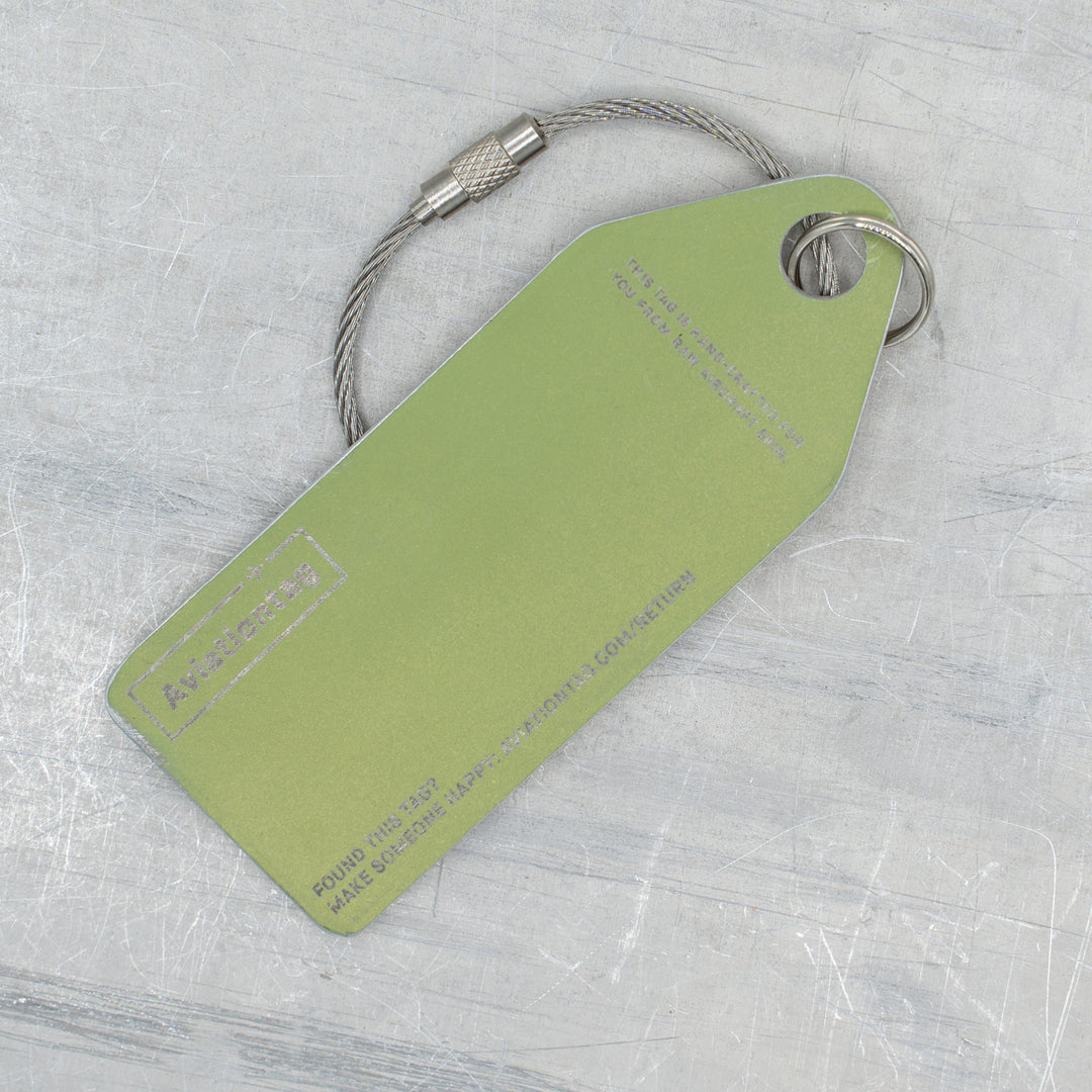 Boeing 777-200 Edition Aircraft Tag Backside