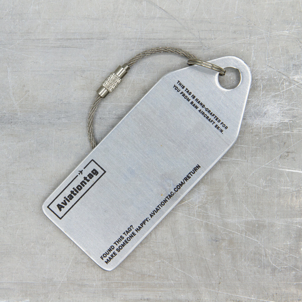Aviationtag x Top Aces McDonnell Douglas A-4 Skyhawk Edition C-FGZO plane tag backside close up