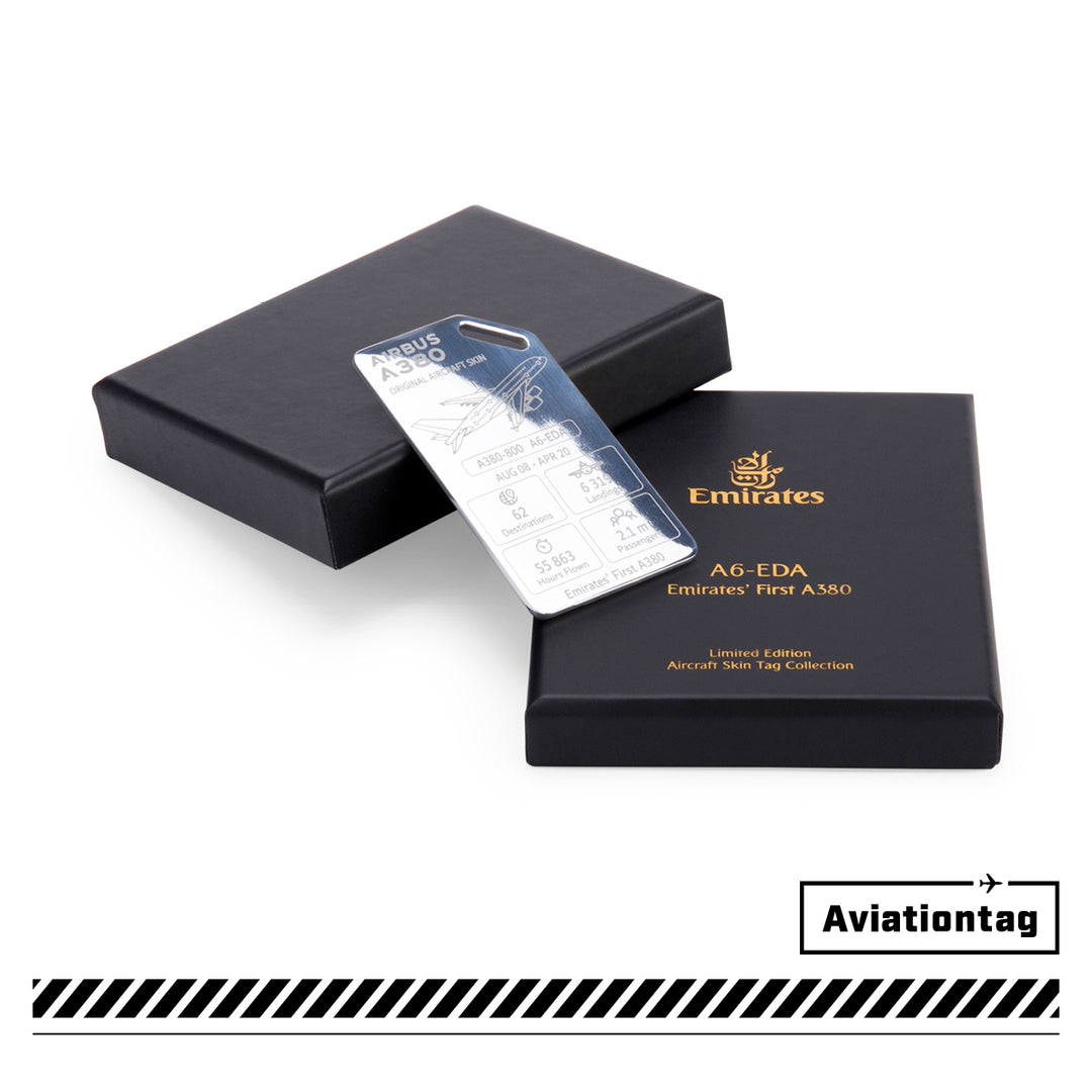 Aviationtag Exclusive: Emirates 1st Airbus A380 Aircraft Skin Tags