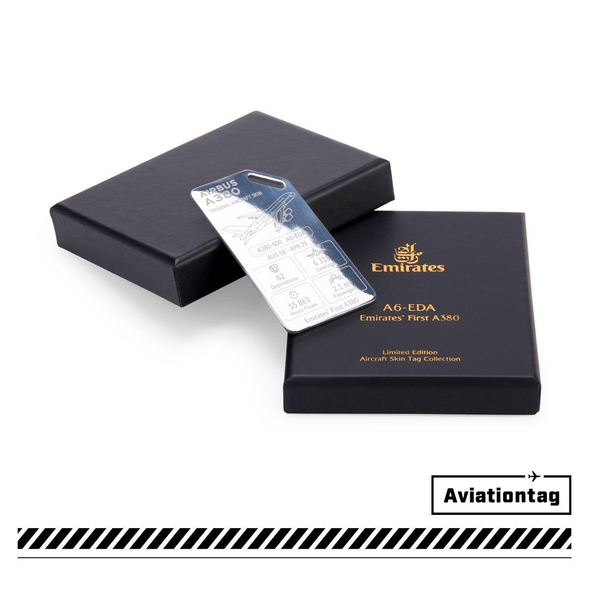 Emirates Airbus A380 A6-EDA Aircraft Skin Tags - only at Aviationtag