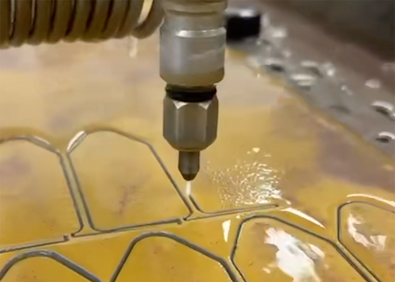 Aviationtag x Etihad A380 Edition Water Jet Cutting of Glare