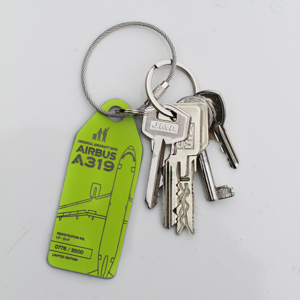 Airbus A319 VP-BHF | Unique Airplane Skin Tags | Aviationtag