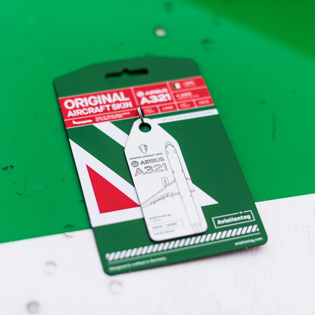 Airbus A321 - I-BIXN Schlüsselanhänger Weiß kaufen – Aviationtag