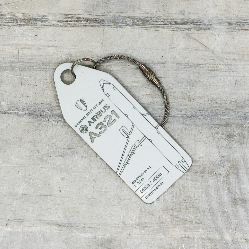 Airbus A321 - I-BIXN Schlüsselanhänger Weiß kaufen – Aviationtag