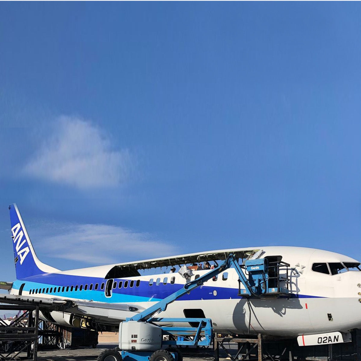 Boeing 737 - JA02AN Schlüsselanhänger Blau kaufen – Aviationtag