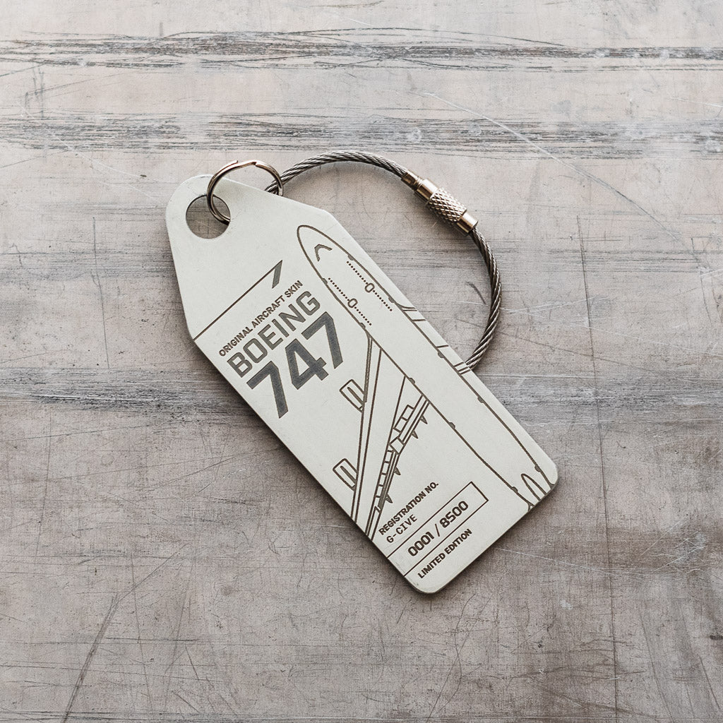 Boeing 747 - G-CIVE Schlüsselanhänger Weiß kaufen – Aviationtag