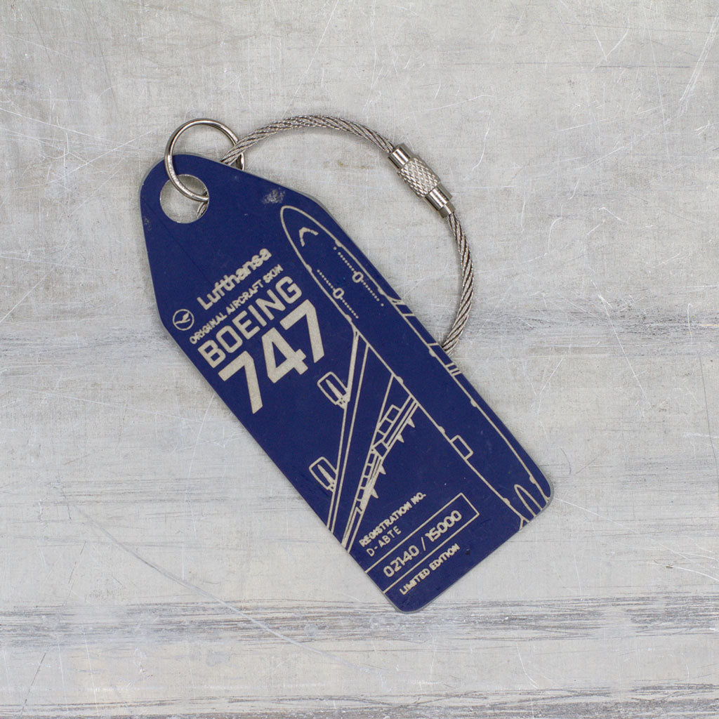 ルフトハンザ航空 Aviationtag ボーイング747-400 Lufthansa Boeing 747-400 D-ABTE With Aviationtag JC Wings