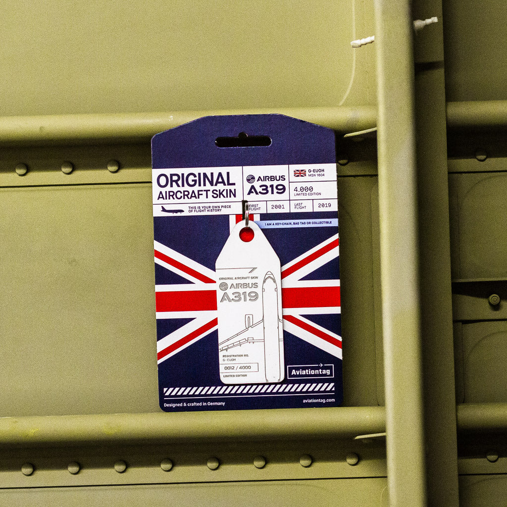 Airbus A319 - G-EUOH Schlüsselanhänger Weiß kaufen – Aviationtag
