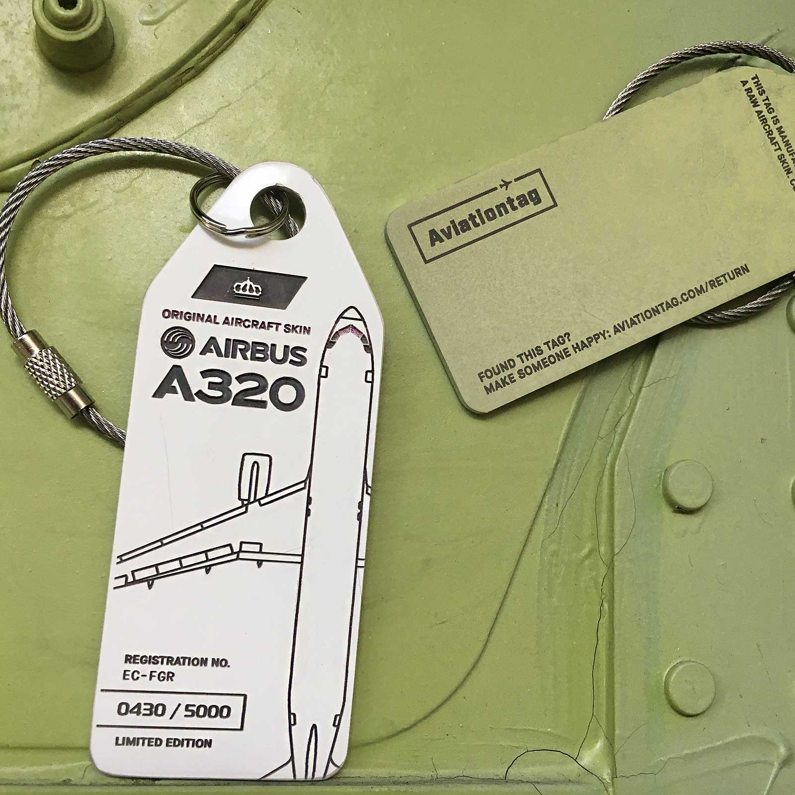 Airbus A320 - EC-FGR Schlüsselanhänger Weiß kaufen – Aviationtag