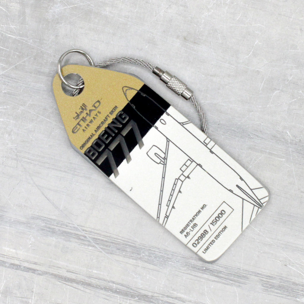 Etihad Boeing 777 - A6-LRB Schlüsselanhänger Trio – Aviationtag