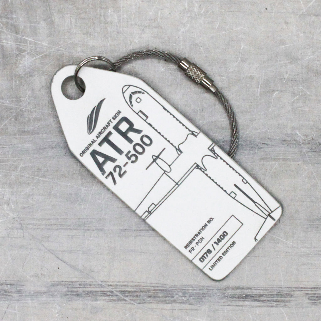ATR 72 PR-PDH Keychain | Original Aircraft Skin | Aviationtag