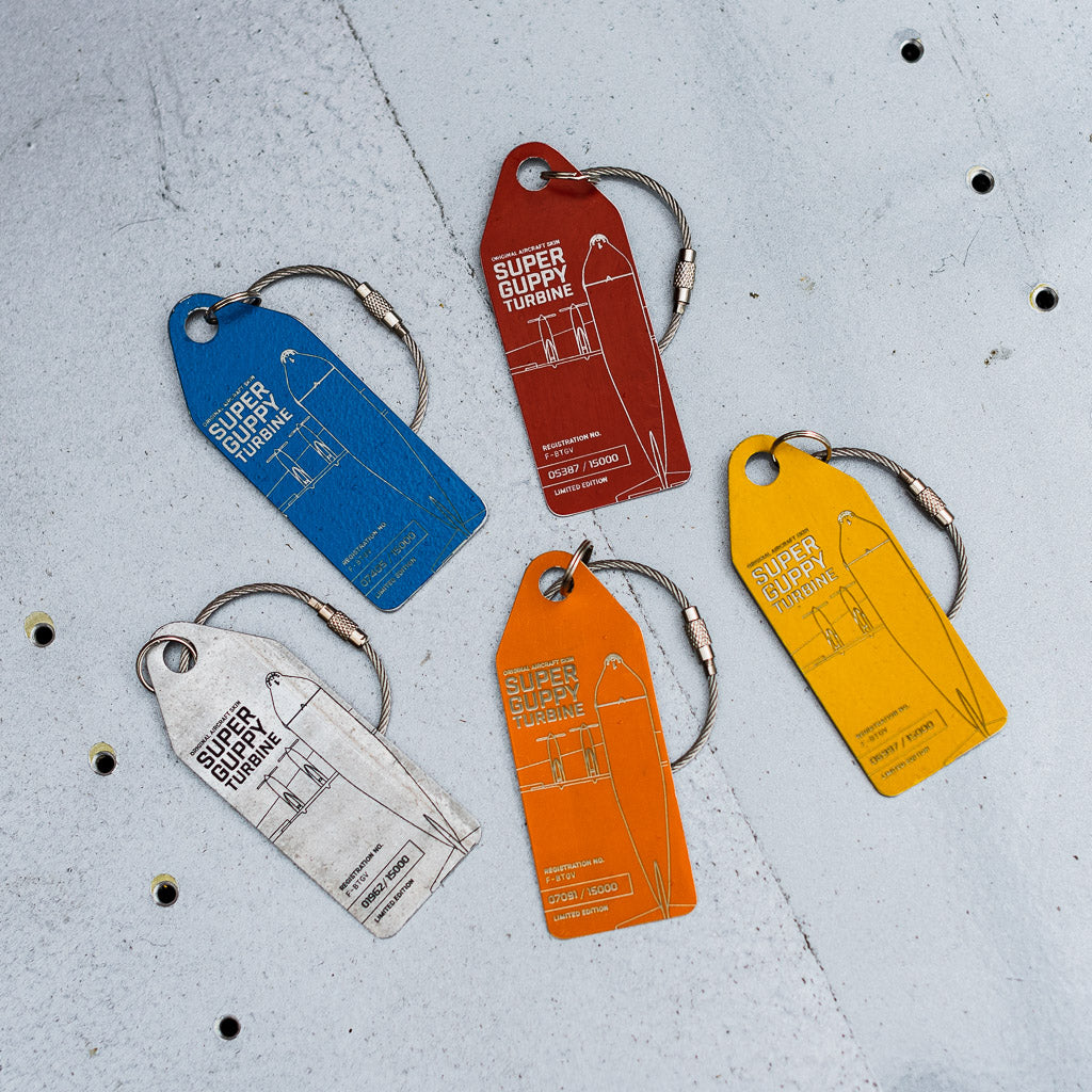 スーパーグッピー Aviationtag 黄色 Original Aircraft Skin Tag | Aero Spacelines Super Guppy