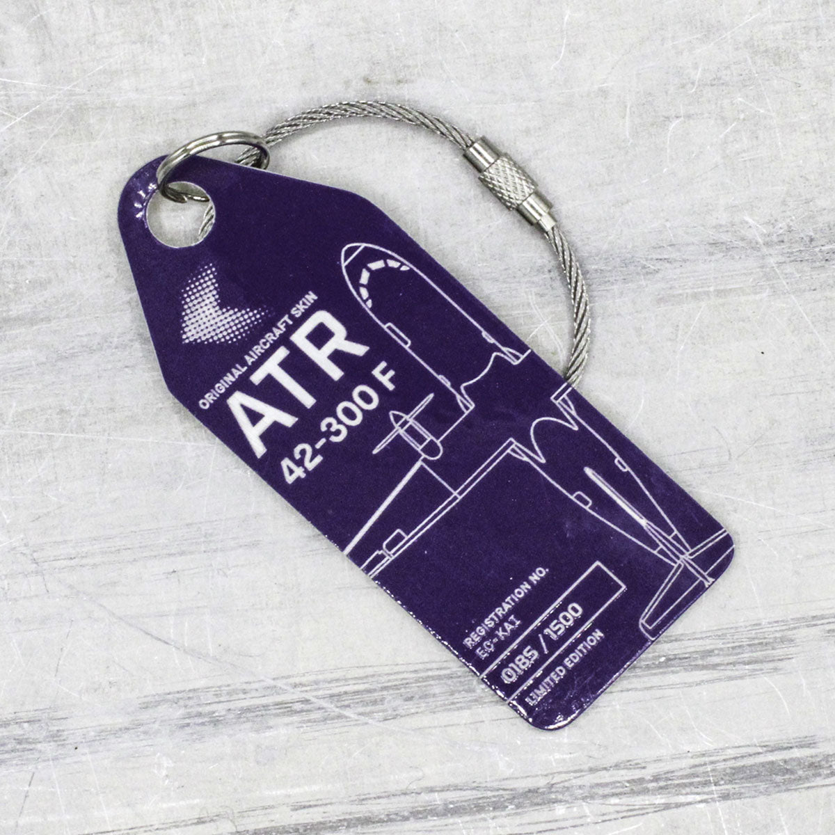 Original Aircraft Skin Tags | ATR 42 EC-KAI Keychain | Aviationtag